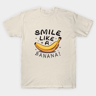 Smile Like Banana - Playful Fruit Vibes T-Shirt